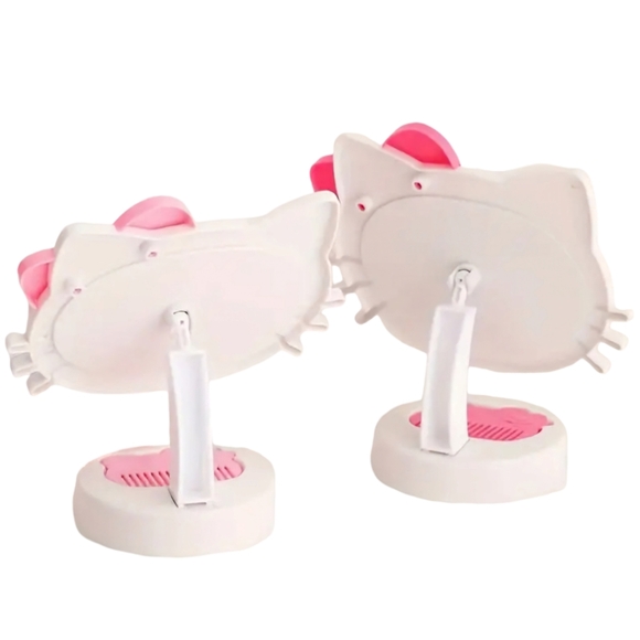 Limited Edition HELLO KITTY Deluxe 360°Swivel Rotating Vanity Mirror With Comb - Picture 12 of 13